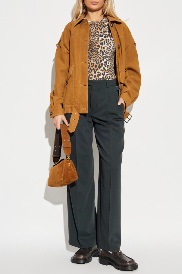 Ganni T-shirt with animal motif