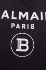 Balmain BLACK Sleeveless top with logo