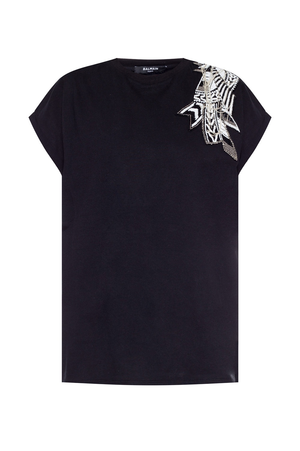 balmain embellished t shirt