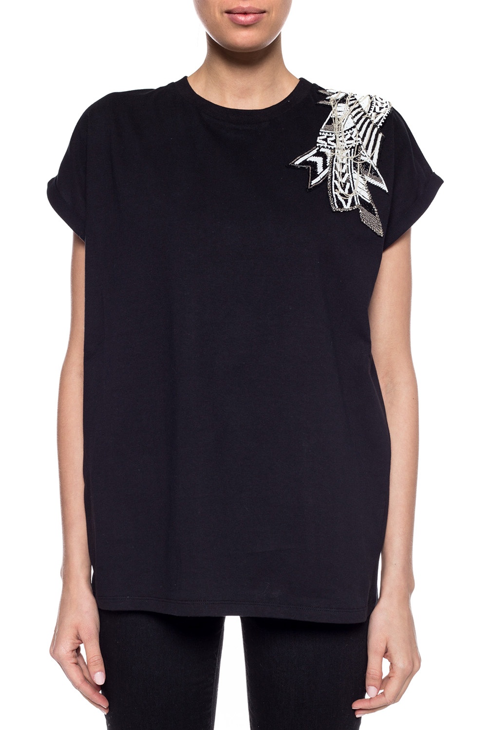 balmain embellished t shirt