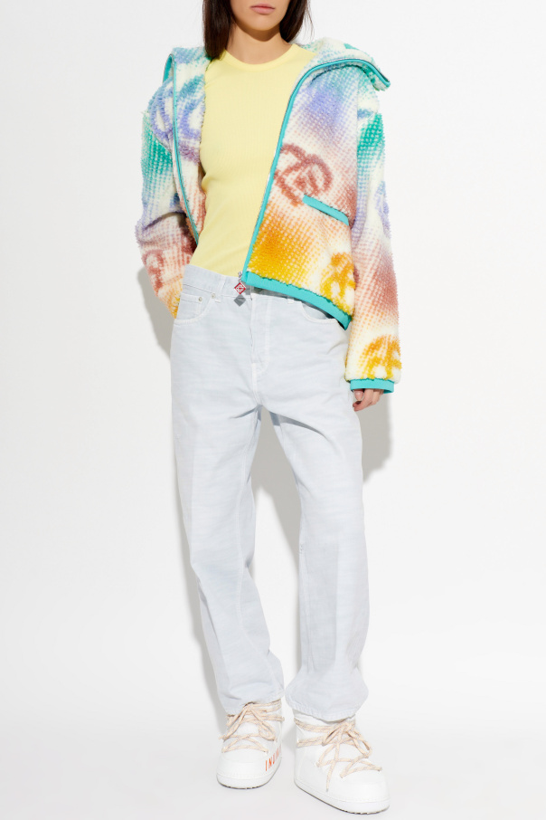 Lacoste Camiseta de canalé de corte ajustado