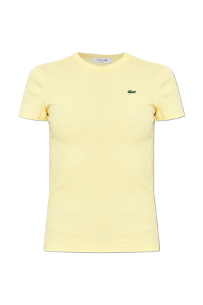 Camiseta de canalé de corte ajustado