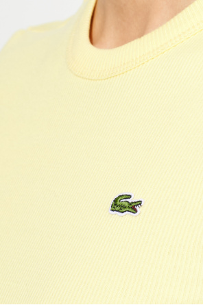 Lacoste Camiseta de canalé de corte ajustado