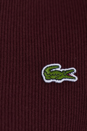 Lacoste Ribbed top with logo patch