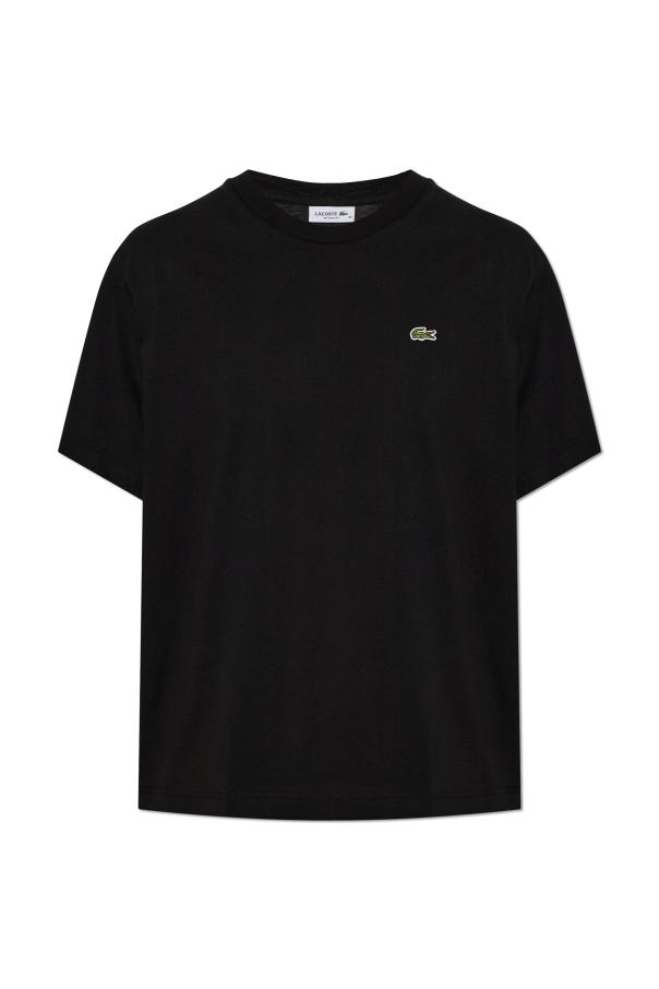 T-shirt with logo patch od Lacoste