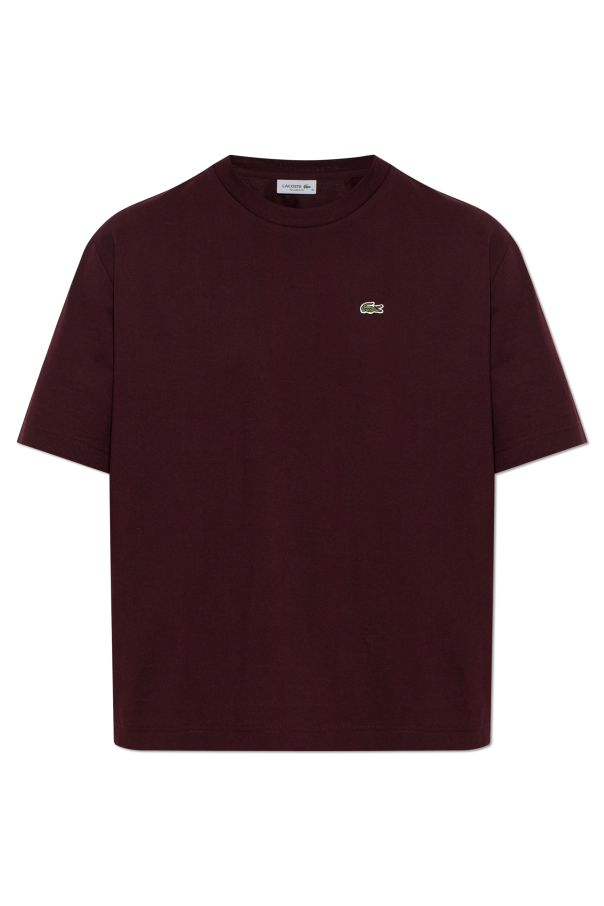 T-shirt with logo patch od Lacoste