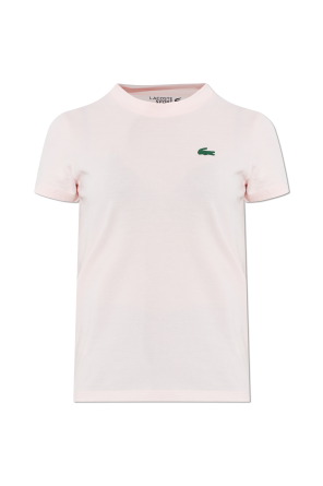Camiseta con parche de logo od Lacoste