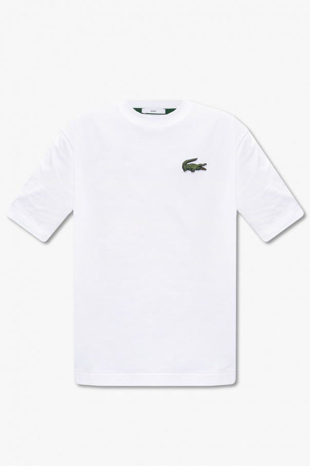 Lacoste Lacoste Live logo-patch two-tone polo shirt