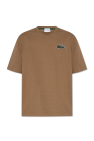 Lacoste Gul t-shirt i pimabomull med logga