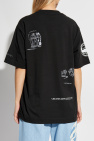 LACOSTE RUNWAY BLACK T-shirt with logo
