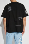 LACOSTE RUNWAY BLACK T-shirt with logo