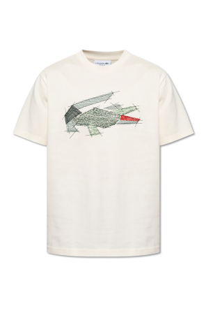 T-shirt with embroidered logo od Lacoste