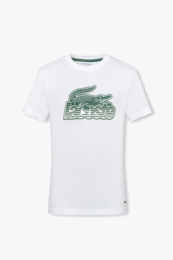 lacoste White T-shirt with logo