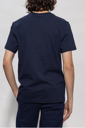 Lacoste Lacoste taped panel polo with brand taping in black