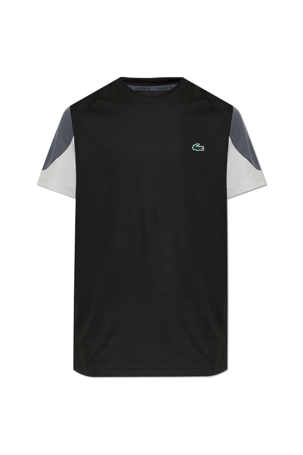 T-shirt with logo patch od Lacoste