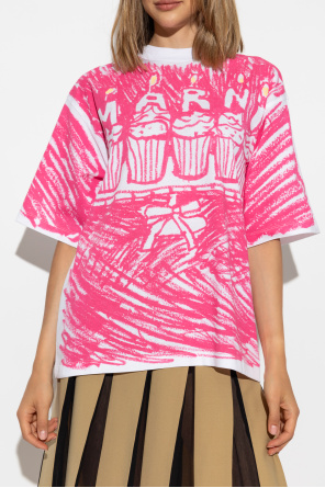 Marni T-shirt z nadrukiem