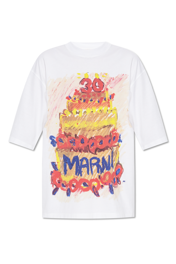 Marni T-shirt z nadrukiem