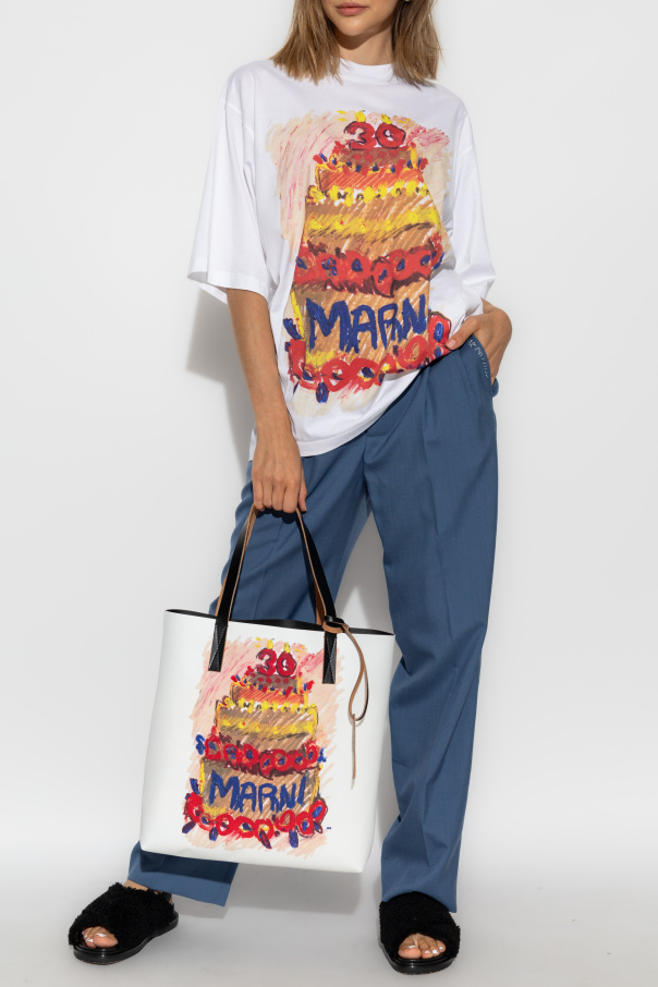 Marni T-shirt z nadrukiem