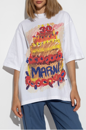 Marni T-shirt z nadrukiem