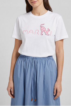 Marni T-shirt with embossed logo