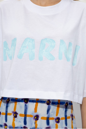 Marni Cropped T-shirt with logo