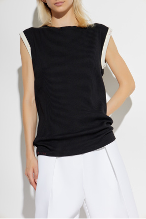 Marni Top with decorative stitching