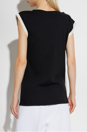 Marni Top with decorative stitching