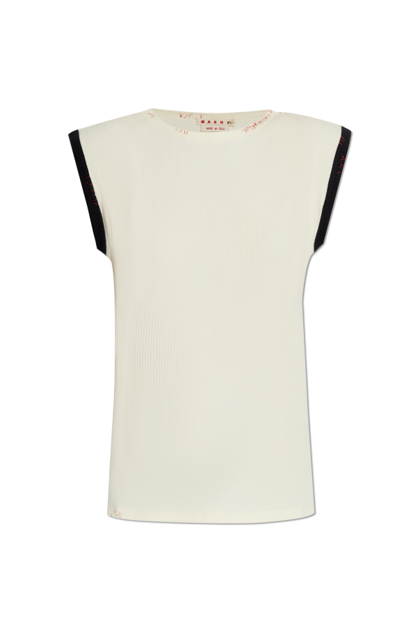 Marni Top with decorative stitching