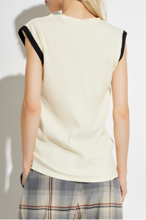 Marni Top with decorative stitching