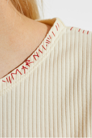 Marni Top with decorative stitching