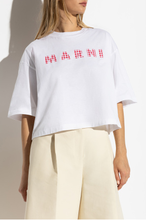 Marni T-shirt z logo