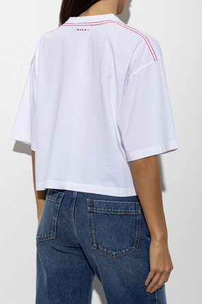 Marni Oversize-T-Shirt aus Baumwolle