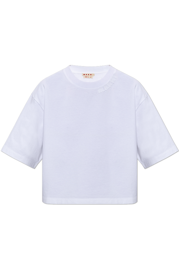 Oversized Cotton T-shirt od Marni