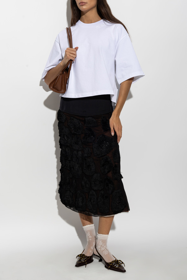 Marni Baumwoll-T-Shirt im Oversize-Stil