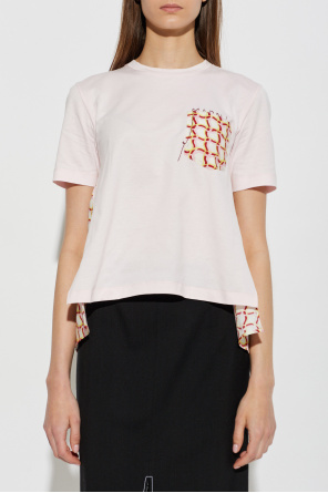 Marni Asymmetrical cut T-shirt