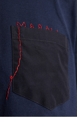 Marni Asymmetric t-shirt with logo