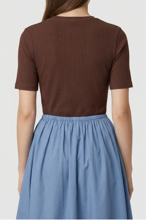 Marni Camiseta con logo bordado en colores