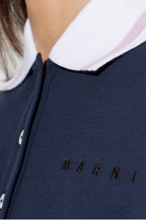 Marni Cropped polo with logo