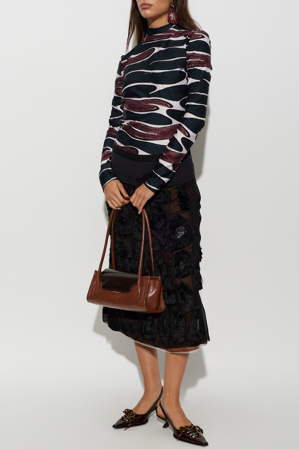 Marni Top estampado com turtleneck