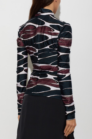 Marni Top estampado com turtleneck