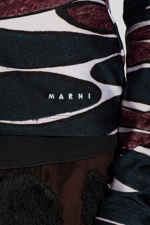 Marni Top estampado com turtleneck