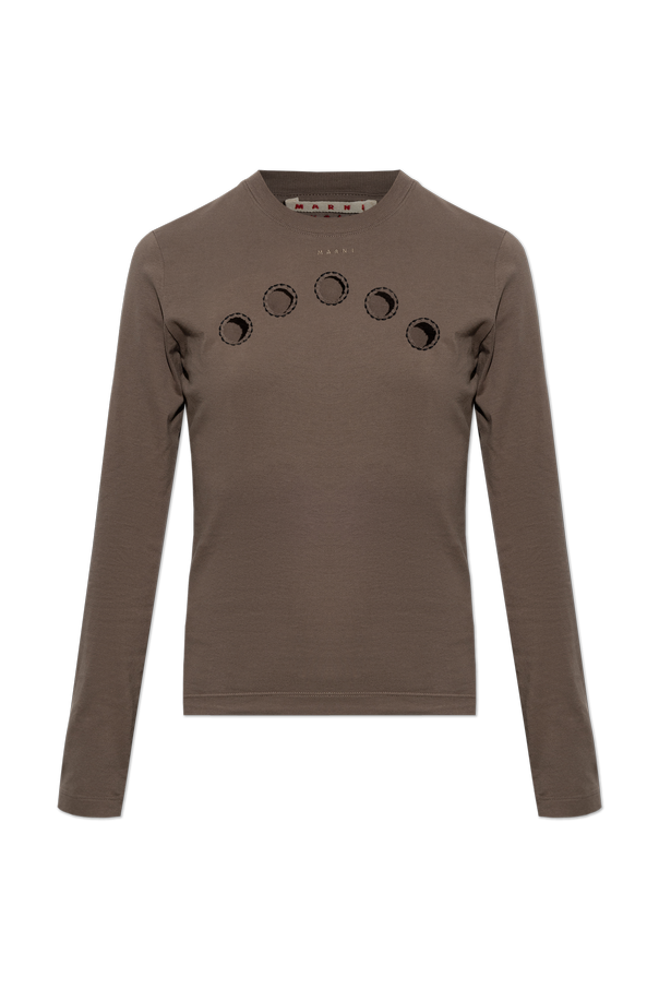 Cotton Long-Sleeve Top od Marni