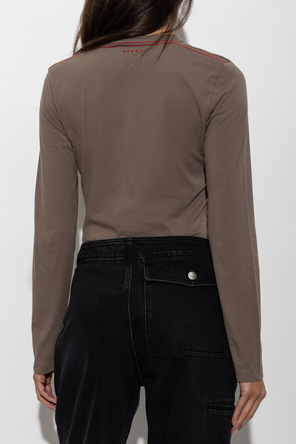 Marni Baumwoll-Longsleeve mit langen Ärmeln
