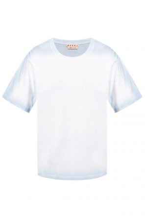 Mp48u Shorts Marni White Fleece Shorts With Small Allover Logo