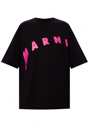 Marni tie-dye logo print shirt