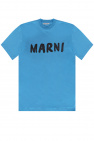 Marni ruffle trim cotton T-shirt