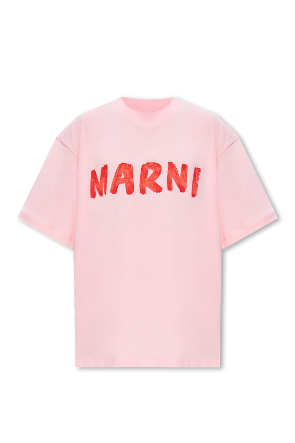 Marni Krótki t-shirt z logo