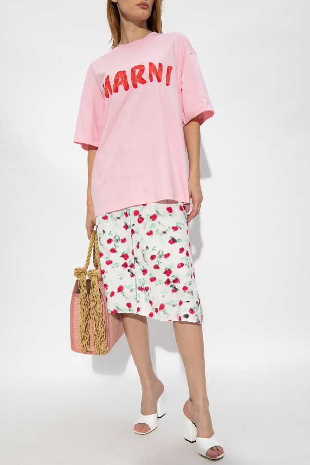 Marni Cropped T-shirt with logo