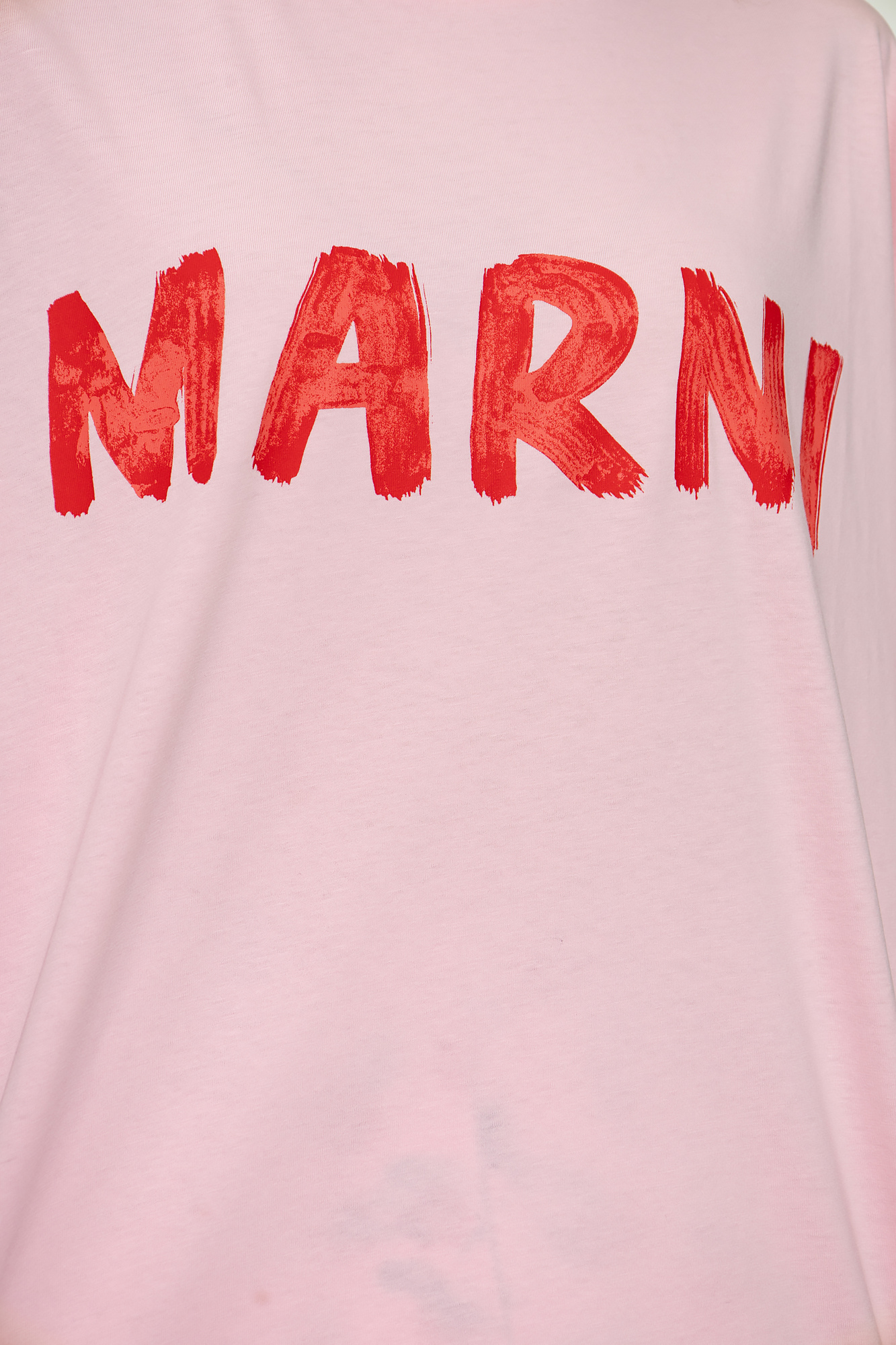 Marni logo-embroidered cotton shirt - Pink