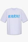 Marni Gestreiftes T-Shirt mit Kontrasteinsatz